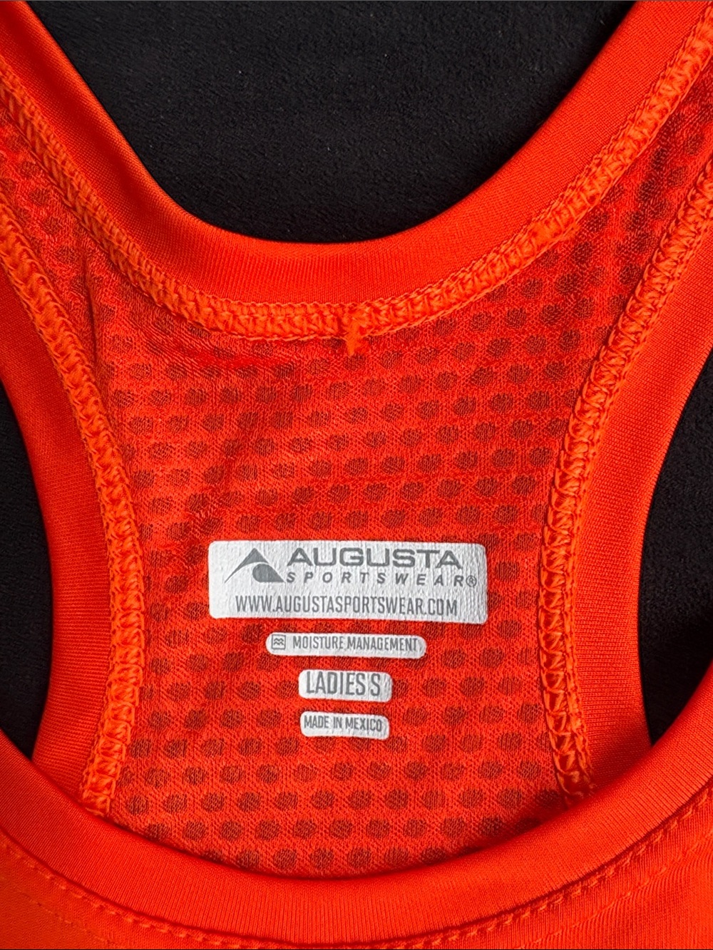 HOTWORX Augusta Sportswear Bright Orange Racerback Tank NWOT - Picture 2 of 9